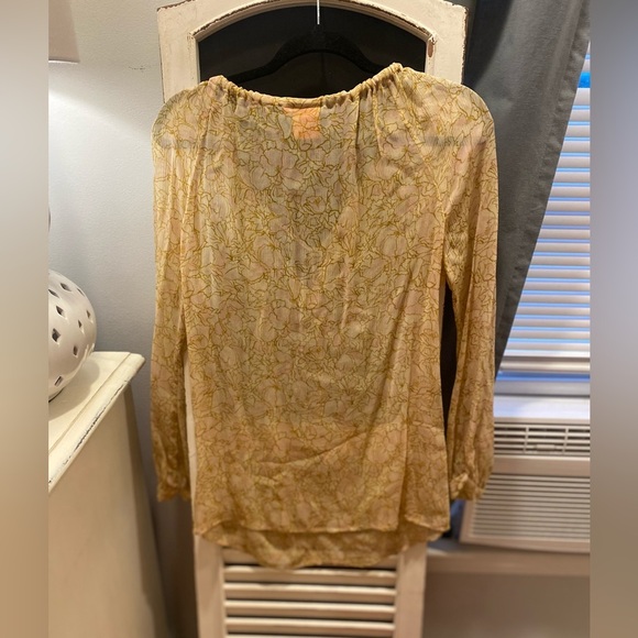 Tory Burch Yellow Floral Women's Top - Picture 7 of 7